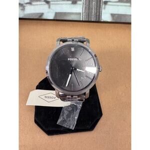 Fossil BQ2419 Lux Luther Three-Hand Smoke Stainless Steel Watch